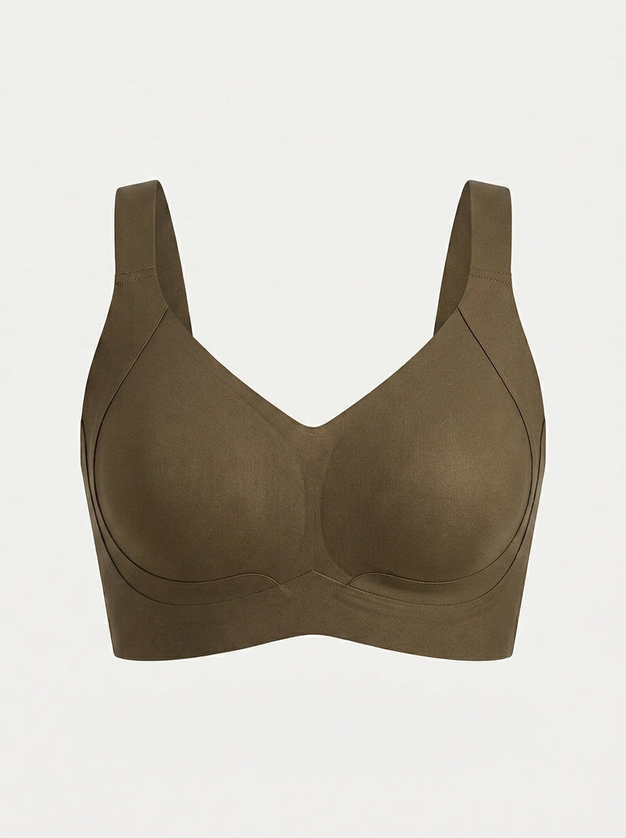 Wide Strap Wireless Jelly Bra | Smooth Seamless Support & Comfort