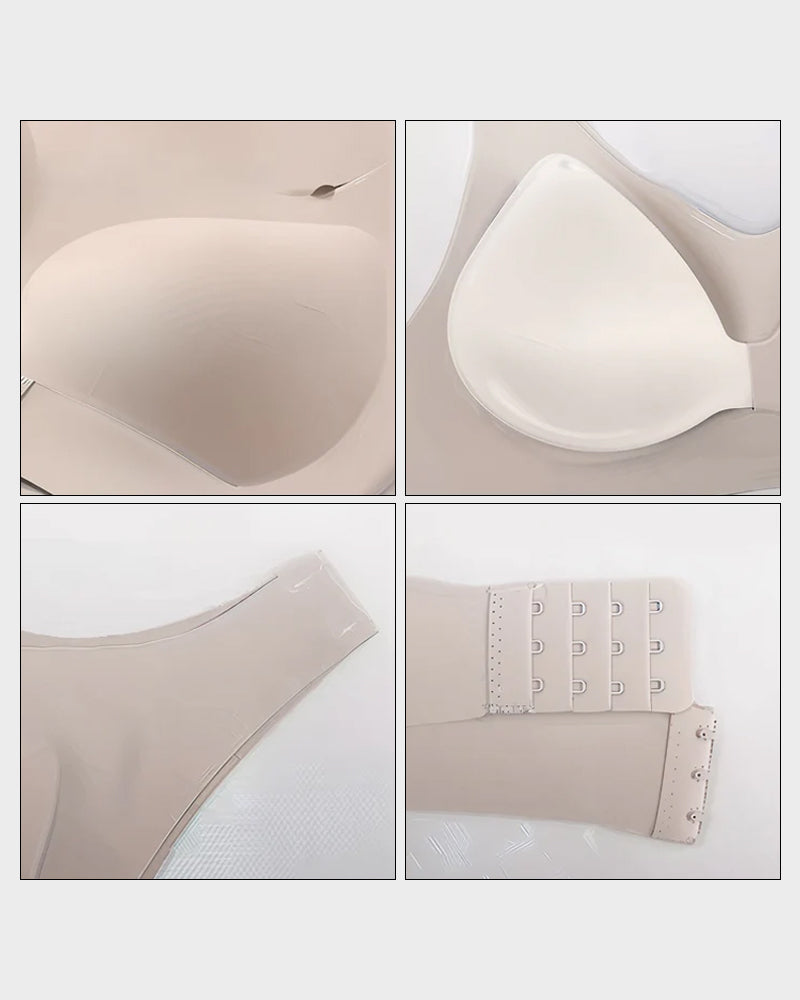 Front Closure Wireless Bra with Seamless Support