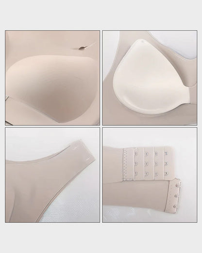 Front Closure Wireless Bra with Seamless Support