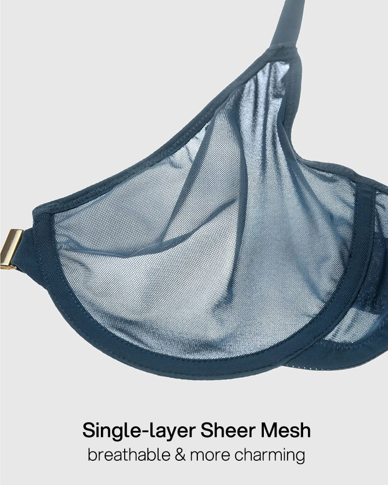 Front Closure Underwire Bra with Full Coverage Support