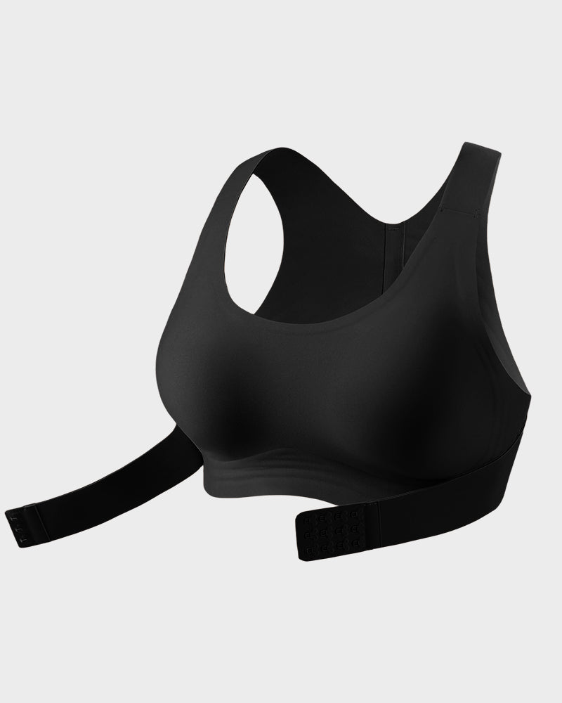 Front Closure Wireless Bra with Seamless Support