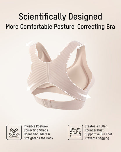 Front Closure Wireless Bra with Seamless Support