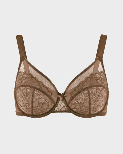 Lace Minimizer Bra with Full Coverage Fit