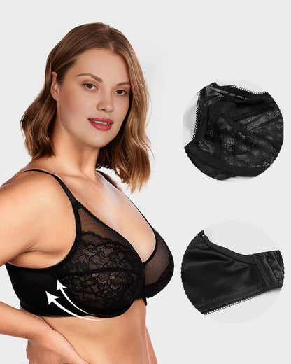 Lace Minimizer Bra with Full Coverage Fit