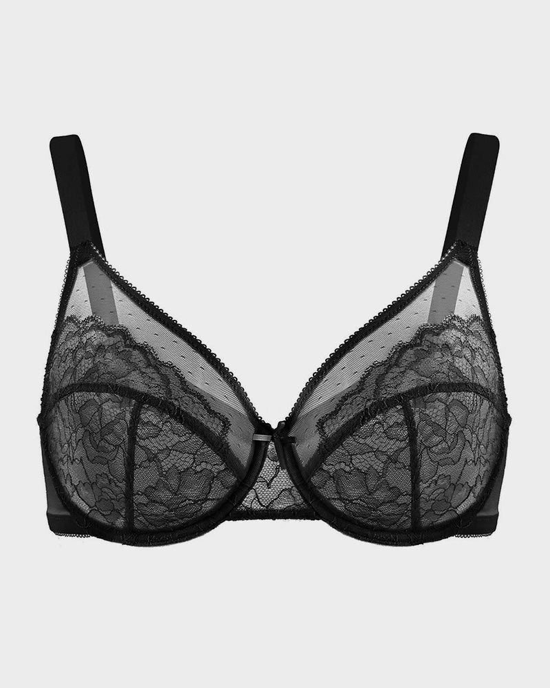 Lace Minimizer Bra with Full Coverage Fit