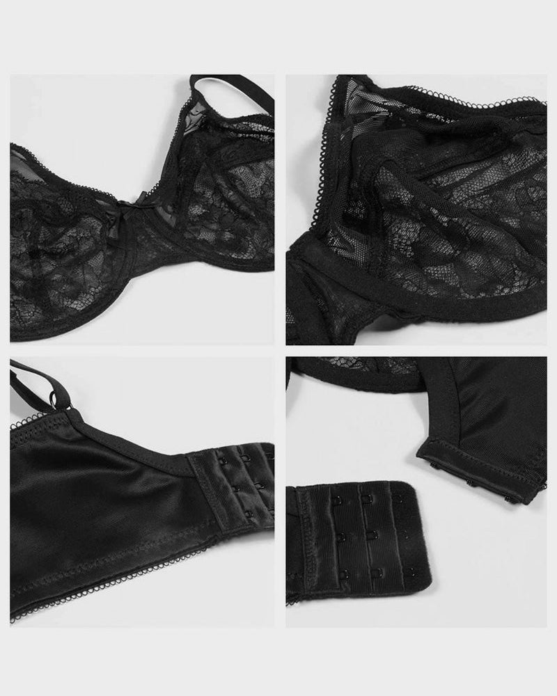 Lace Minimizer Bra with Full Coverage Fit
