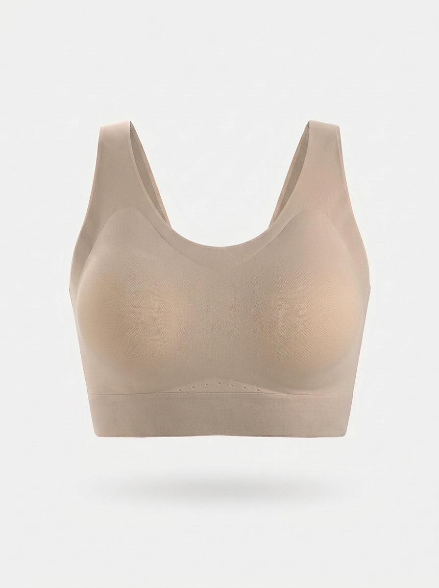 Seamless Racerback Sports Bra | Wireless All-Around Support & Comfort