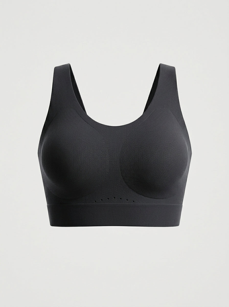 Seamless Racerback Sports Bra | Wireless All-Around Support & Comfort