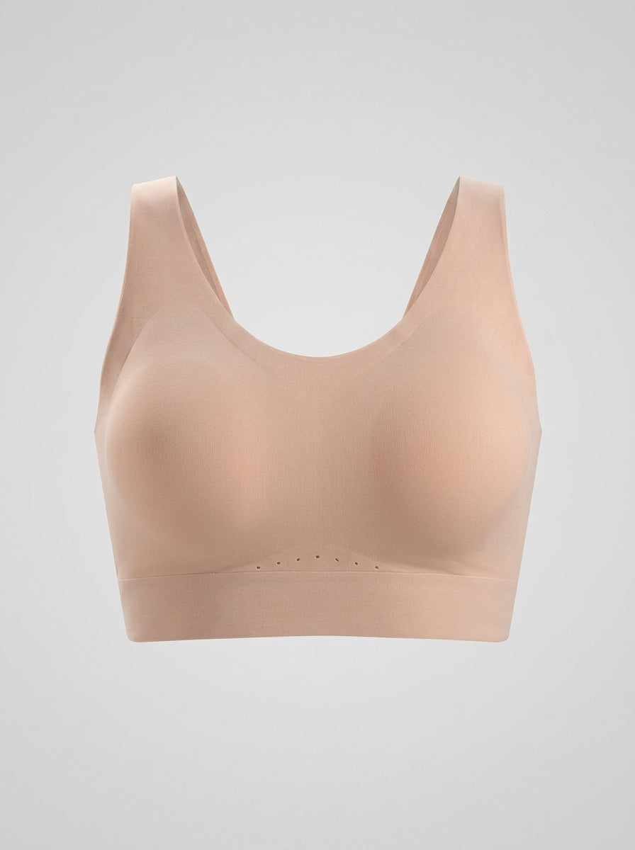 Seamless Racerback Sports Bra | Wireless All-Around Support & Comfort
