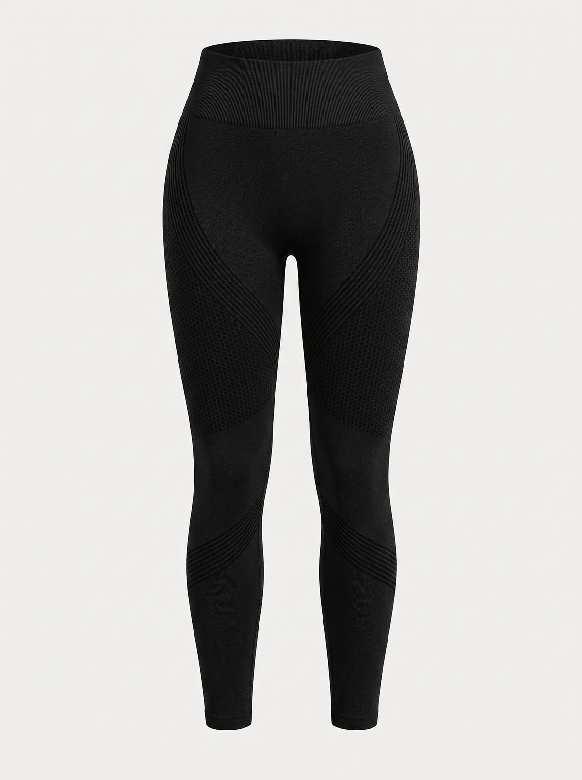 Seamless High-Waisted Push-Up Leggings | Contour Panel Workout Fit