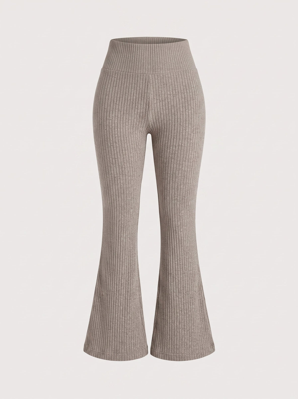 Ribbed High-Waisted Flare Leggings | Stretchy Bootcut Yoga Pants