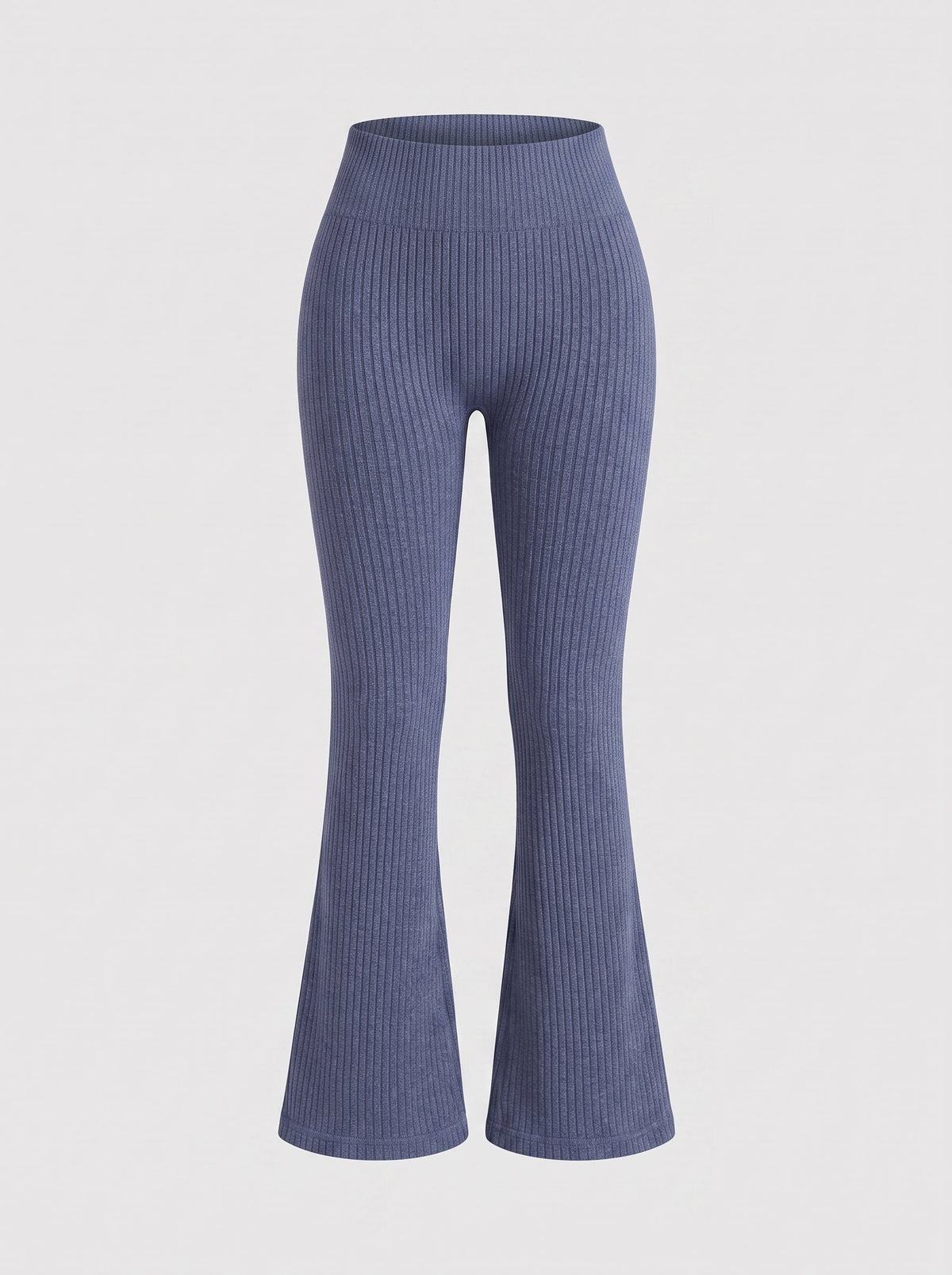 Ribbed High-Waisted Flare Leggings | Stretchy Bootcut Yoga Pants