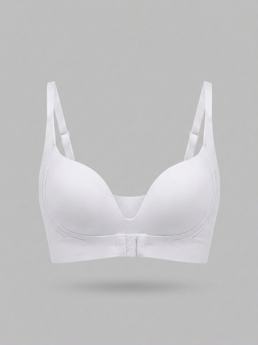 Front Closure Push-Up Bra | Adjustable Plunge Lift & Comfort