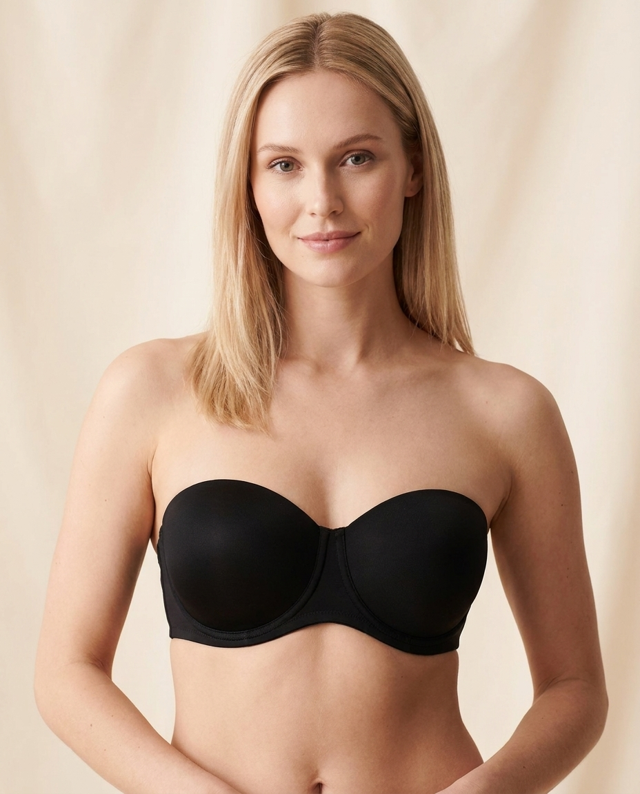 Strapless Underwire Bra with Full Coverage Support