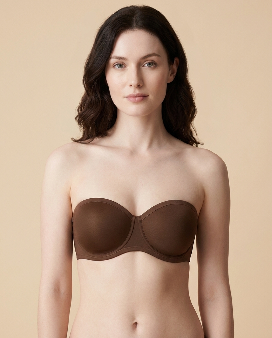 Strapless Underwire Bra with Full Coverage Support