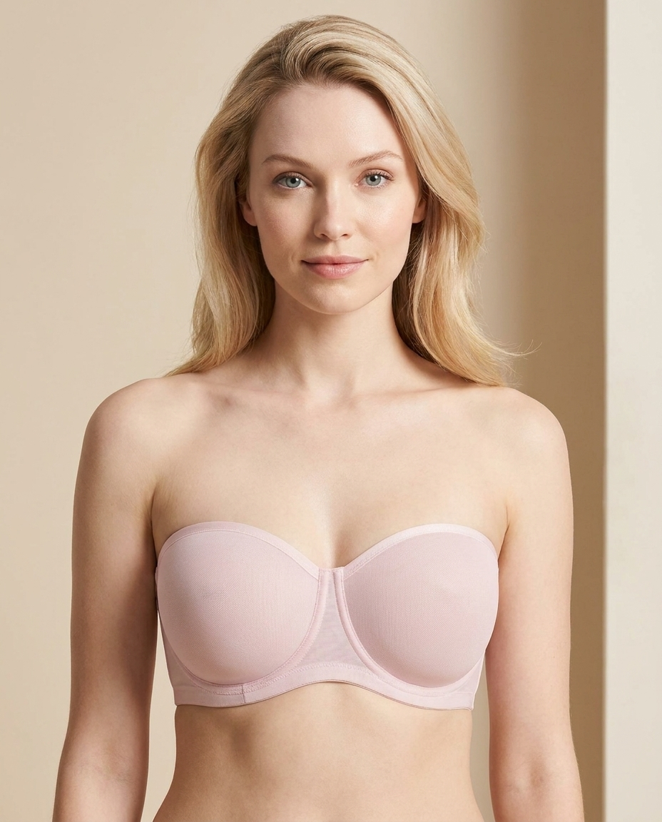 Strapless Underwire Bra with Full Coverage Support