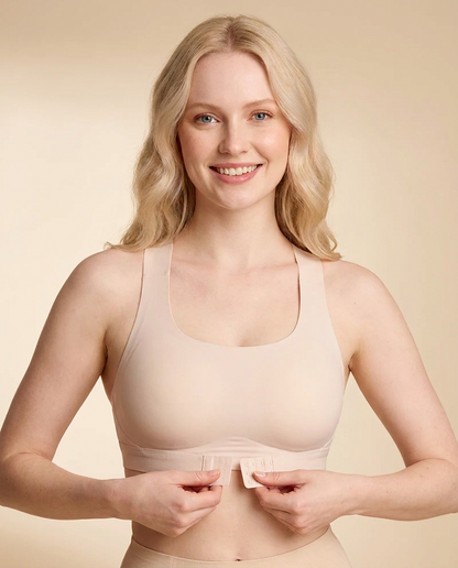 Front Closure Wireless Bra with Seamless Support