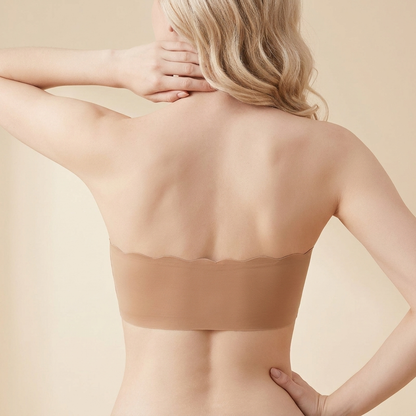 Strapless Push-Up Bra with Front Closure Support