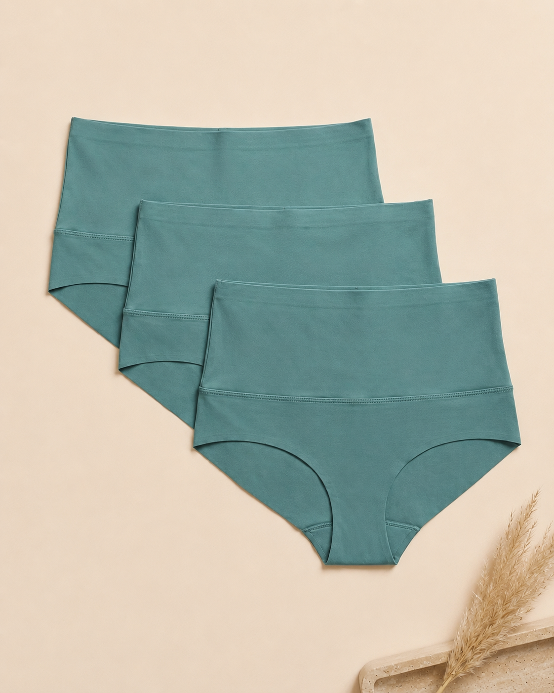 3 Pack High-Waisted Tummy Control Shaping Briefs | Firm Compression & Seamless Everyday Support