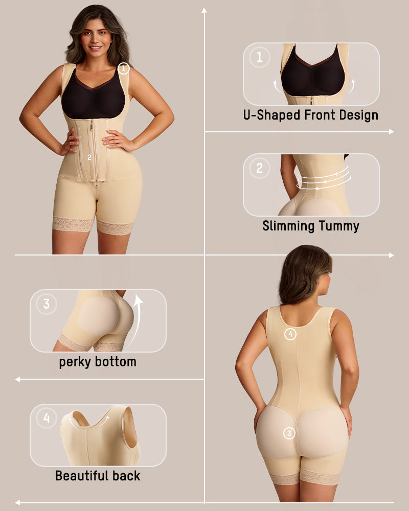 Post Surgery Compression Garment with Tummy Control