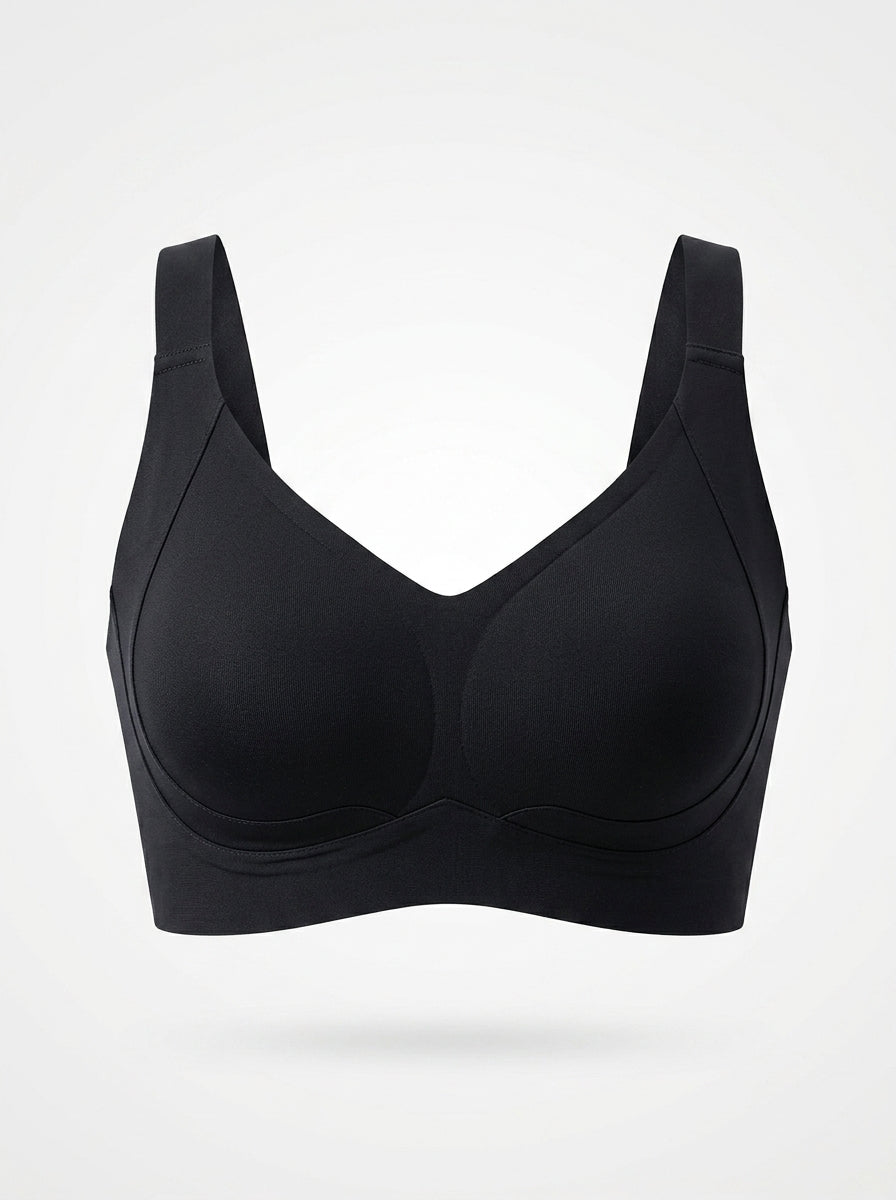 Wide Strap Wireless Jelly Bra | Smooth Seamless Support & Comfort