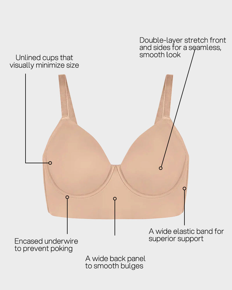 Smooth Minimizer Bra with Underwire | Full Coverage & Everyday Comfort