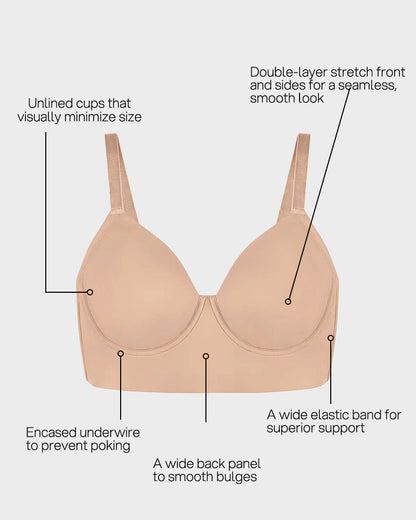 Smooth Minimizer Bra with Underwire | Full Coverage & Everyday Comfort