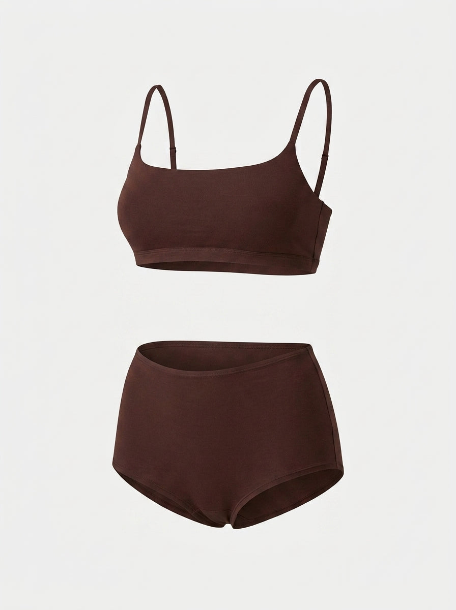 Classic Lounge Set | Seamless Bralette & Shorts Matching Two Piece