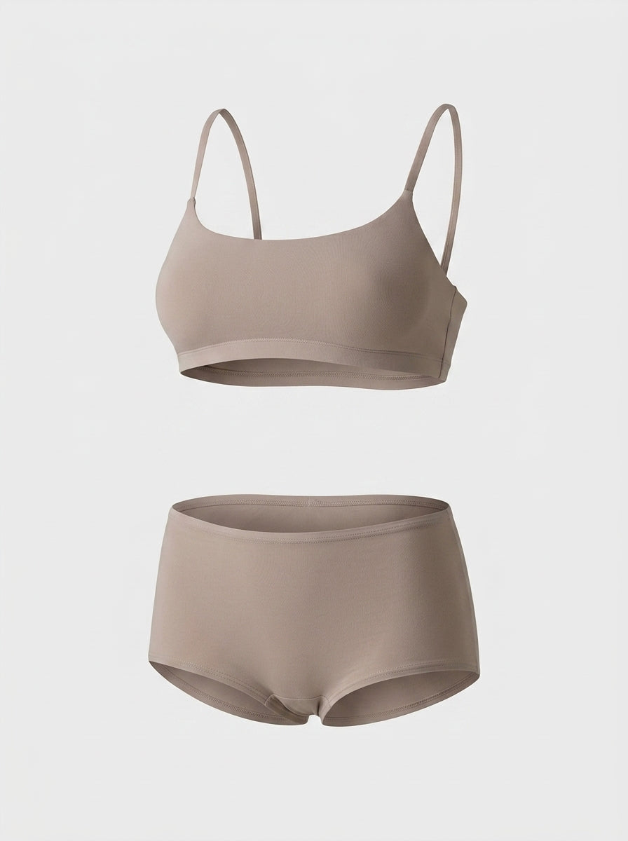 Classic Lounge Set | Seamless Bralette & Shorts Matching Two Piece