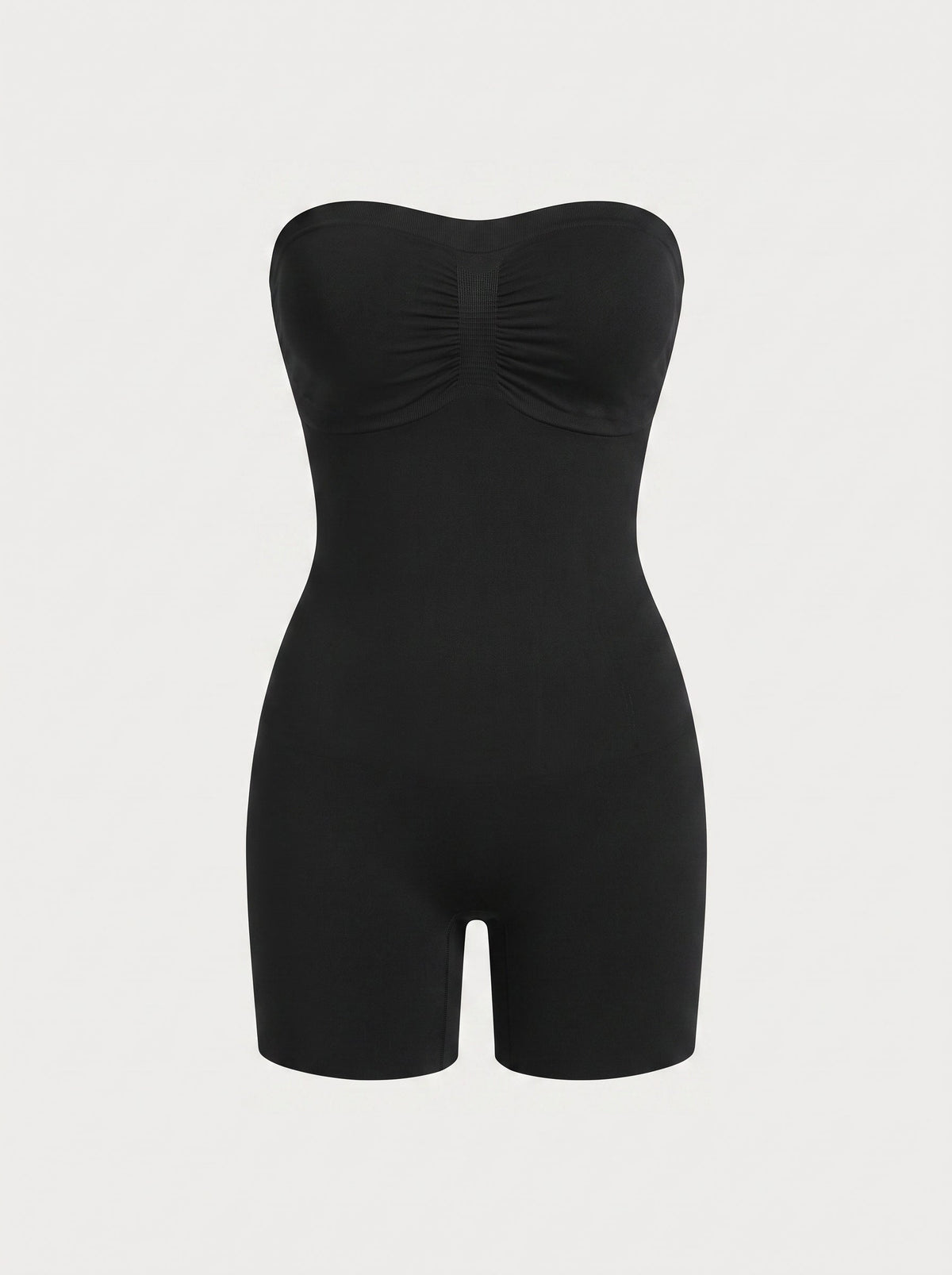 Seamless Strapless Mid-Thigh Shapewear Bodysuit | Smoothing Bandeau Shaper