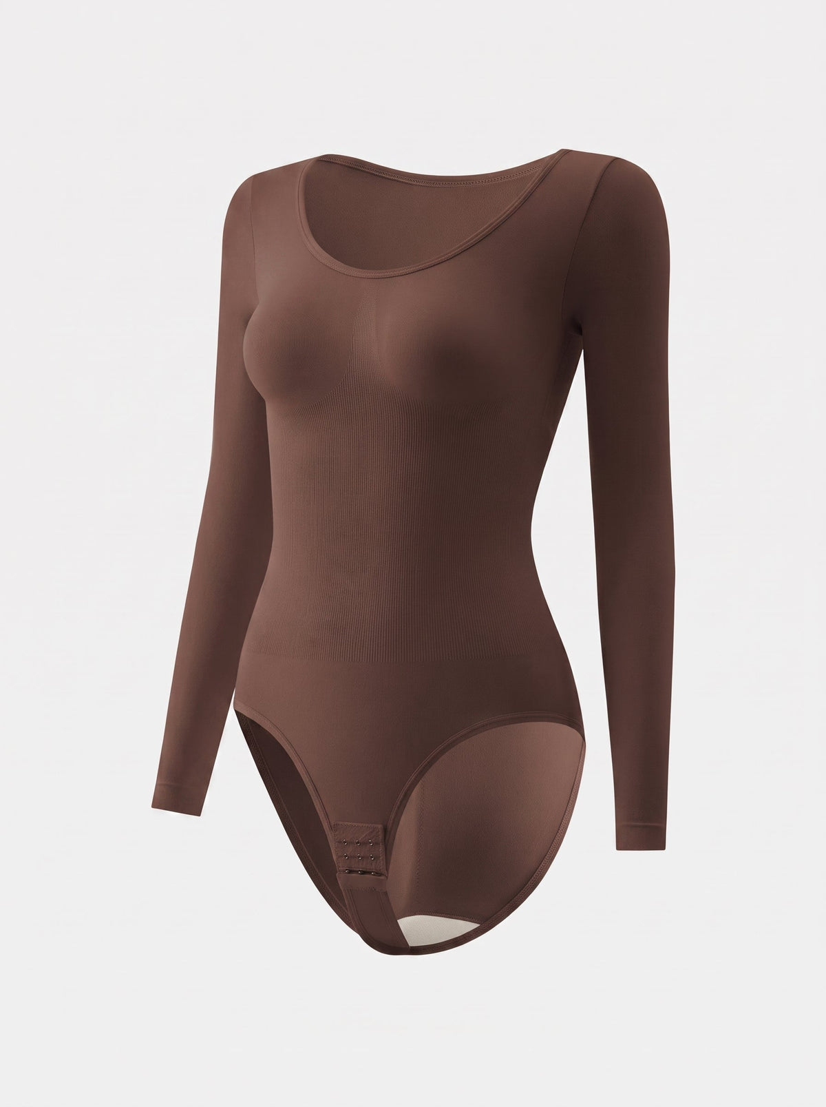 Long Sleeve Bodysuit with Thong Back | Scoop Neck Smoothing