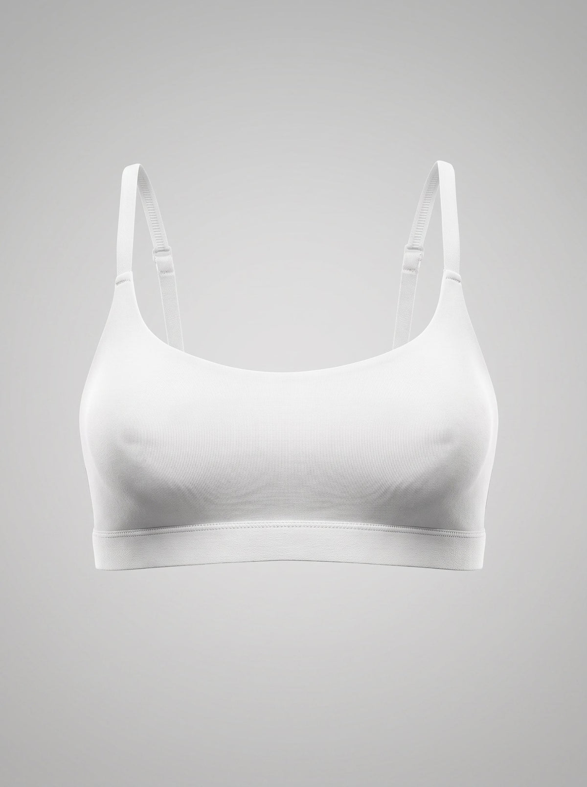 Seamless Scoop Neck Bralette | Wireless Thin Strap Everyday Comfort
