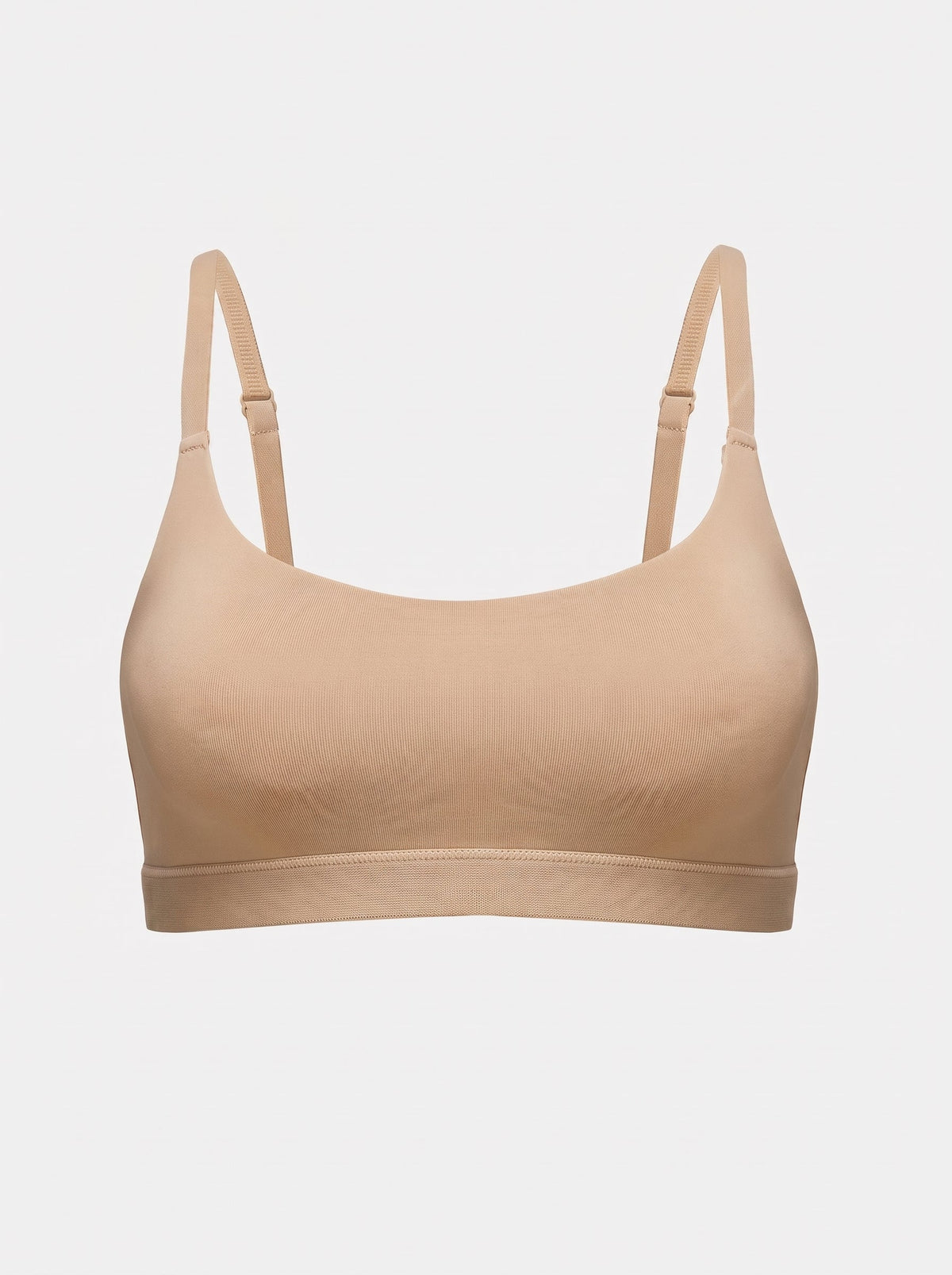 Seamless Scoop Neck Bralette | Wireless Thin Strap Everyday Comfort