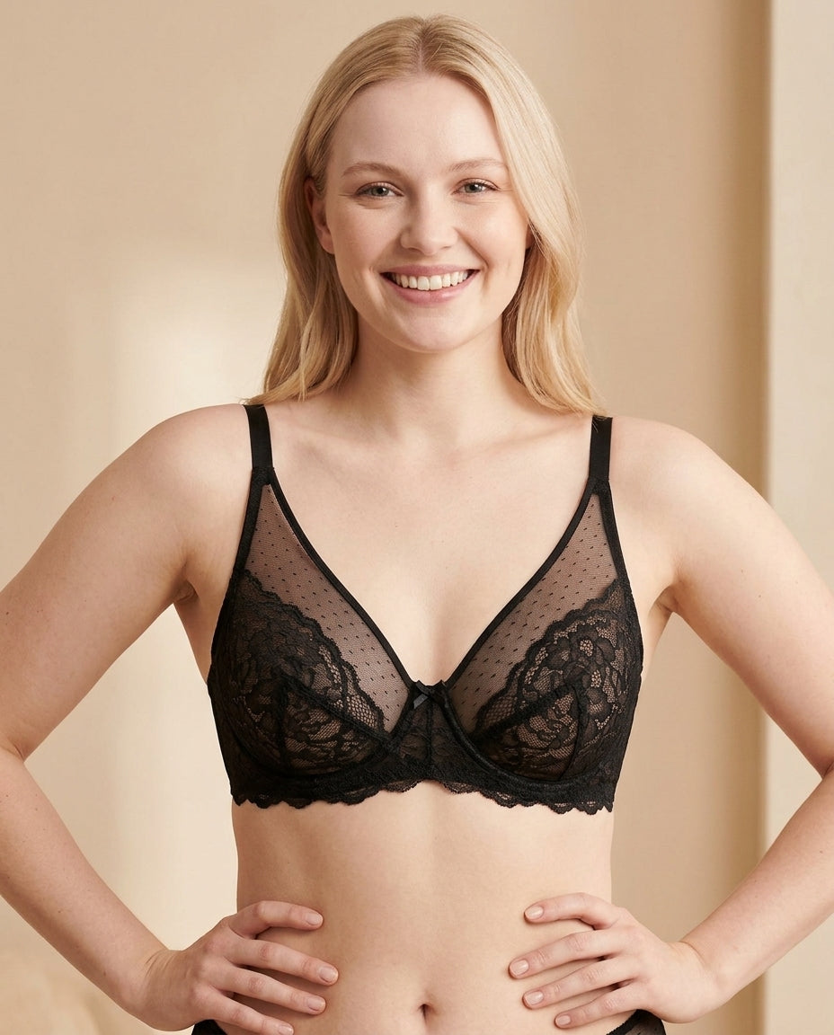 Lace Minimizer Bra with Full Coverage Fit