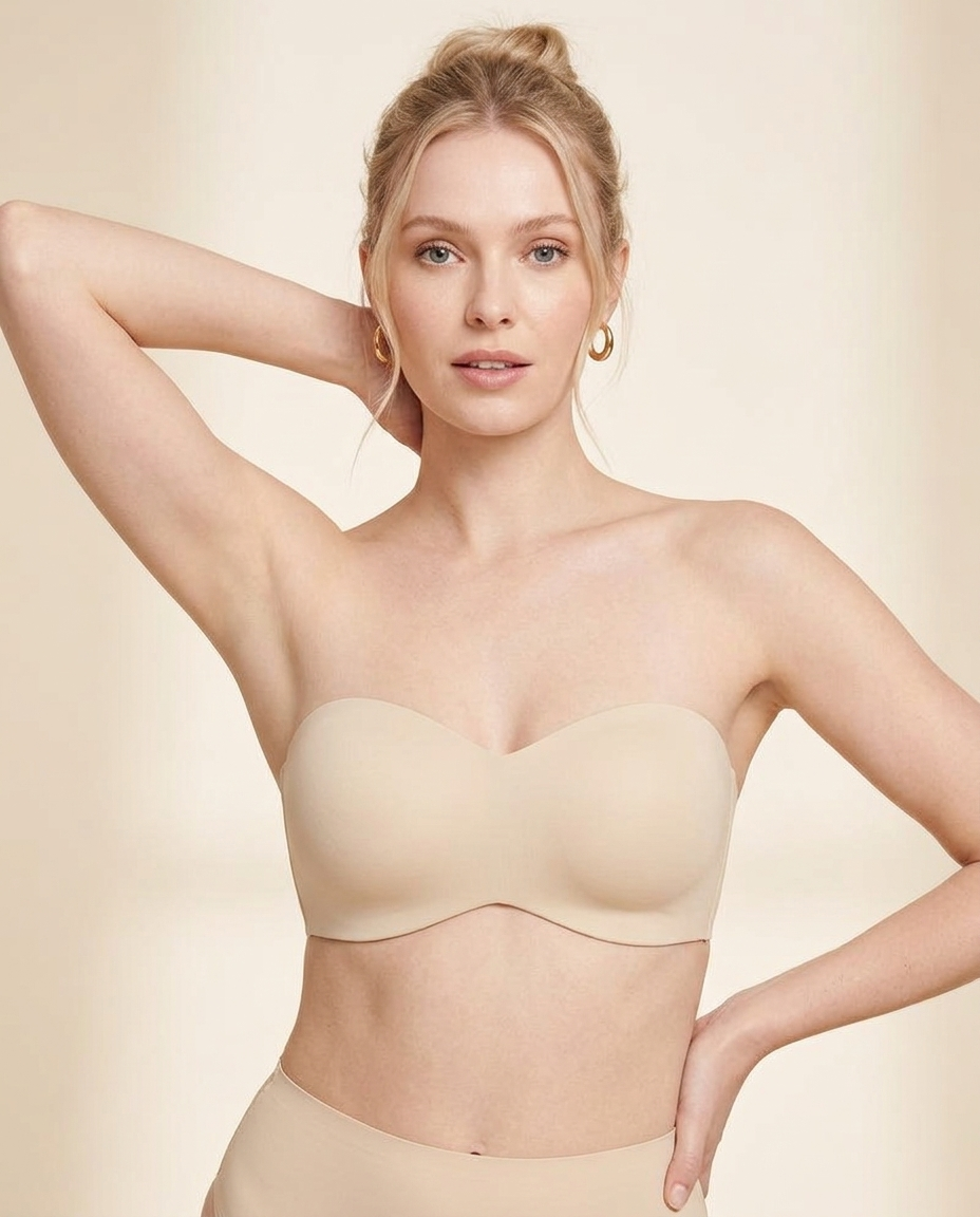 Strapless Bra with Full Coverage Support