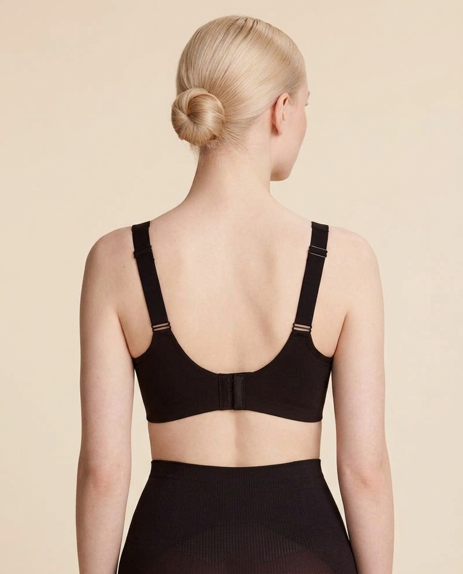 Full Coverage Wireless Bra with V-Mesh Detail