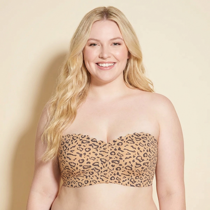 Strapless Push-Up Bra with Front Closure Support