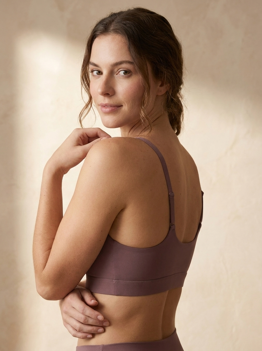 Seamless Scoop Neck Bralette | Wireless Thin Strap Everyday Comfort