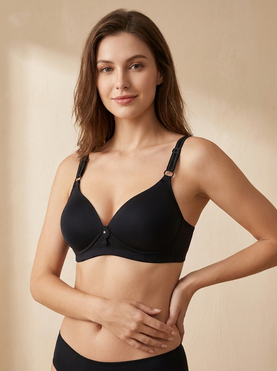 Lightly Padded Wire-Free Bra | Smooth Full Coverage Everyday Comfort