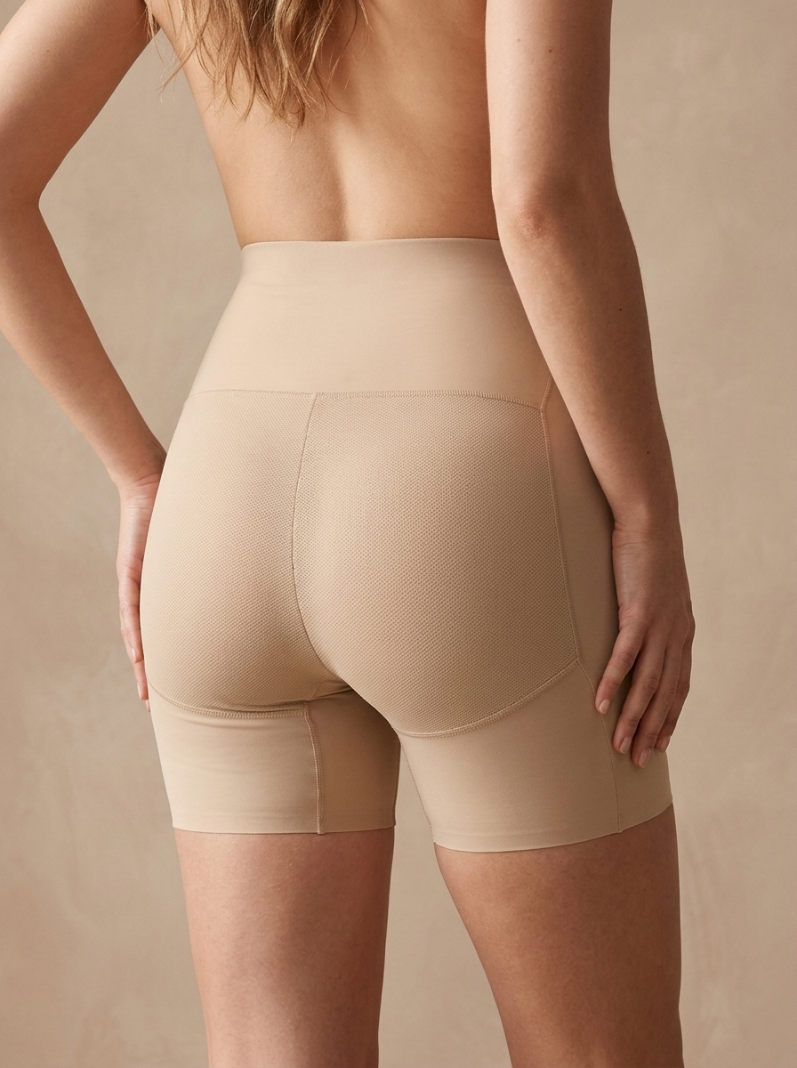 High-Waisted Padded Butt Lift Shaper Shorts | Hip Enhancing Underwear