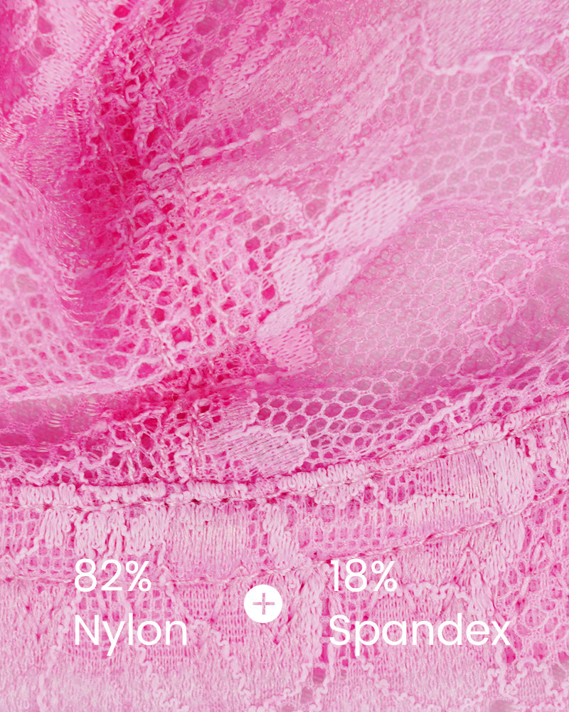 Lace Bra with Sheer Mesh Support | Full Coverage | Elegant Fit