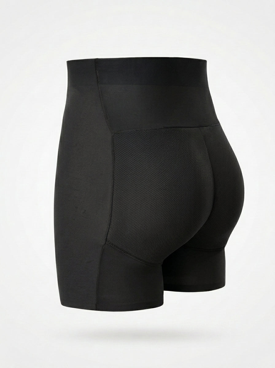 High-Waisted Padded Butt Lift Shaper Shorts | Hip Enhancing Underwear
